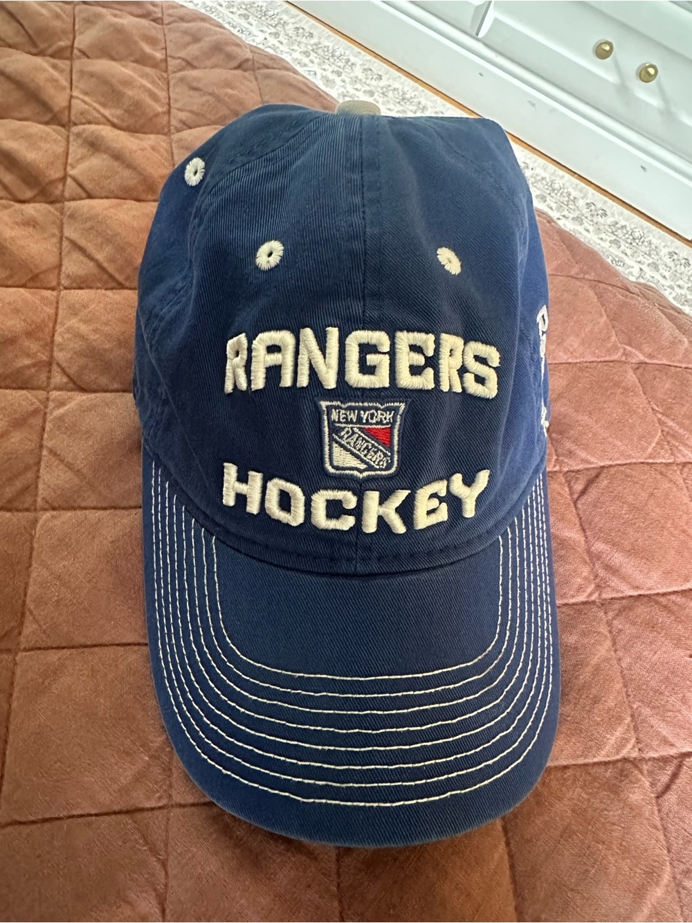 Reebok Navy Blue Rangers Hockey Cap